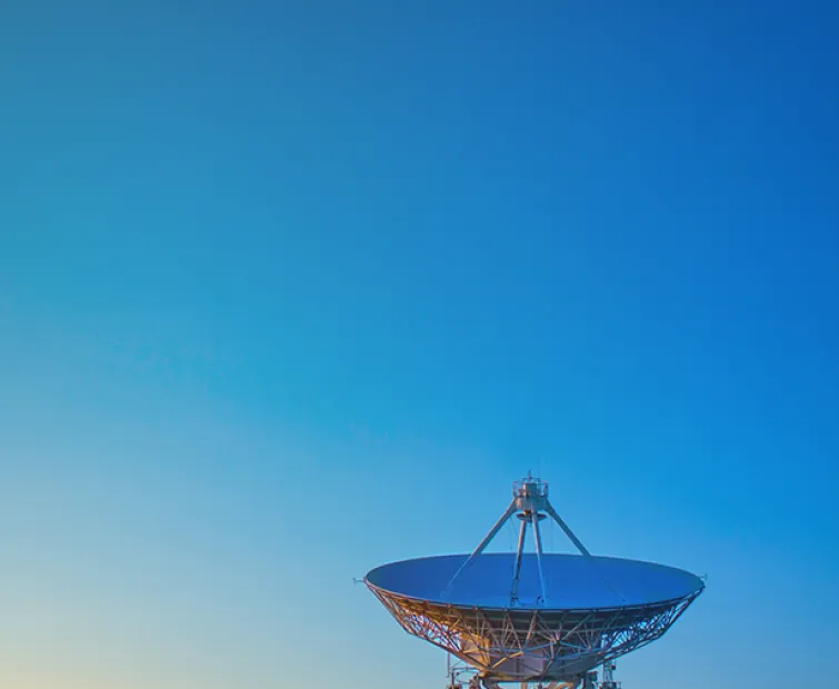 Image of a large satellite receiver dish